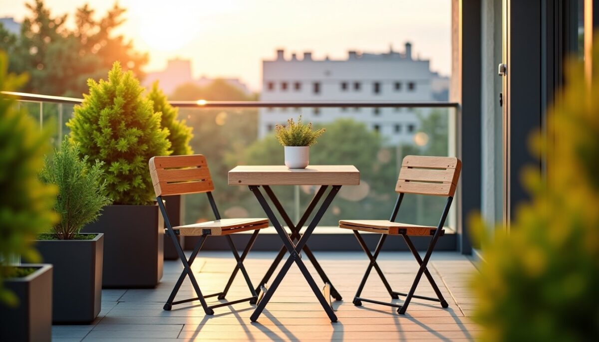 Optimiser une terrasse de moins de 10 m² : choisir un mobilier de jardin pratique et gain de place