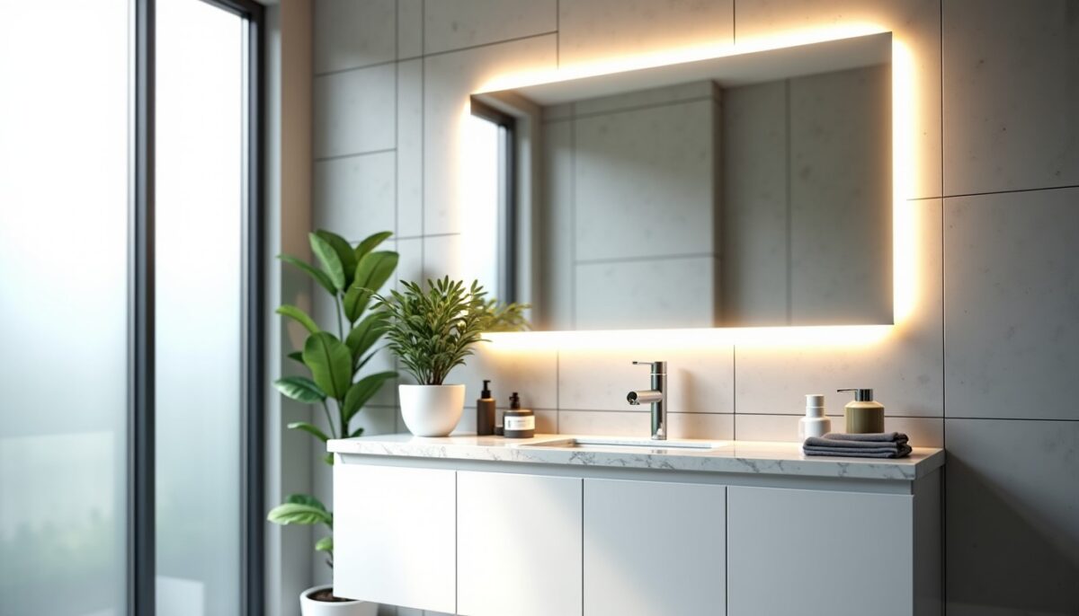 Miroirs LED pour salle de bain : choisir la forme, la taille idéale et l’emplacement parfait