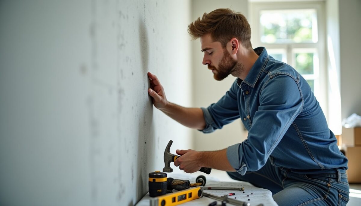 Clouer dans le placo : tout ce qu’il faut maîtriser avant de fixer un objet sur un mur en plâtre