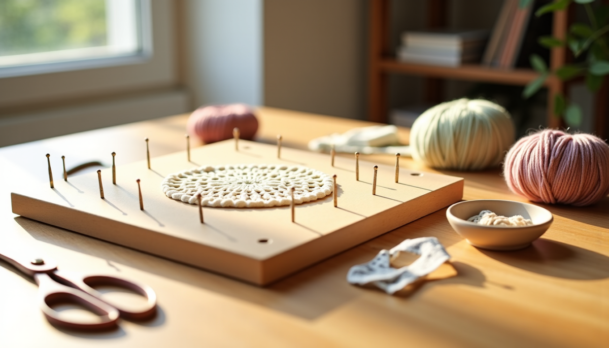 Blocking board pour crochet : budget complet de l&rsquo;équipement à prévoir